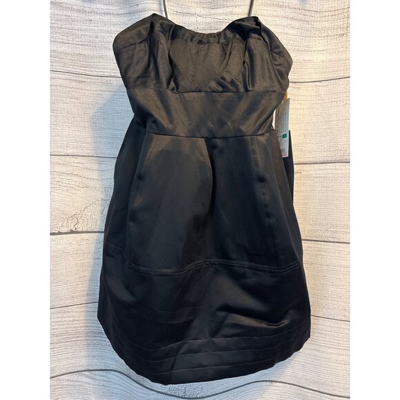 NWT Zac Posen For Target Black Strapless Dress With Optional Ruffled Skirt Size - Picture 2 of 8